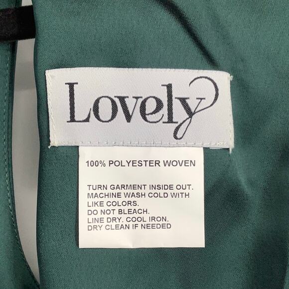 NEW! Lovely Size 0 Charmeuse Cowl-Neck Midi Tank Dress Evergreen $187 msrp J1-1 - Picture 5 of 10